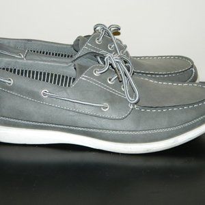 David Stone Gray Boat Shoes